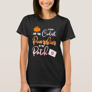 I Care For the Cutest Pumpkins In The Patch Hallow T-Shirt