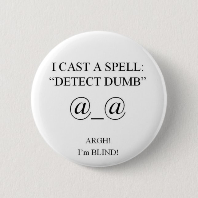 I CAST A SPELLv2 6 Cm Round Badge (Front)