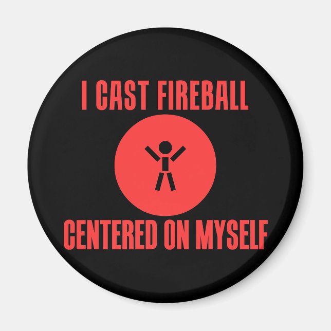 I Cast Fireball Magnet (Front)