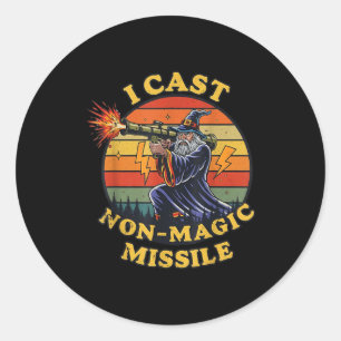 I Cast Non-magic Missile  Classic Round Sticker