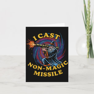 I Cast Non-magic Missile Funny Wizard Parody Meme  Card