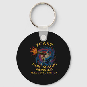 I Cast Non-magic Missile Funny Wizard Parody Meme Key Ring