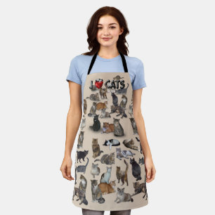 I ❤ Cats 😺 all-over-print Apron