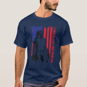 I Cheer For The Punter Football Vintage USA Americ T-Shirt