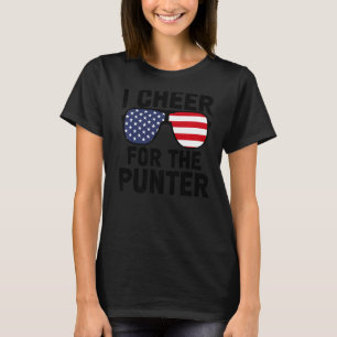 I Cheer For The Punter Us Flag Womens Men T-Shirt