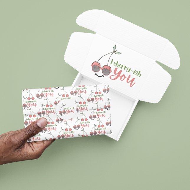 I Cherry-Ish You Tissue Paper (Let someone special know how much you, "Cherry-ish" them with this cute cherry tissue paper! )