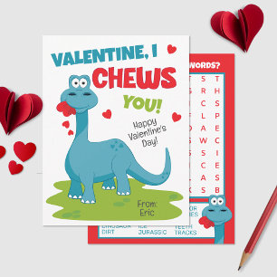 I Chews You Valentine's Day Card