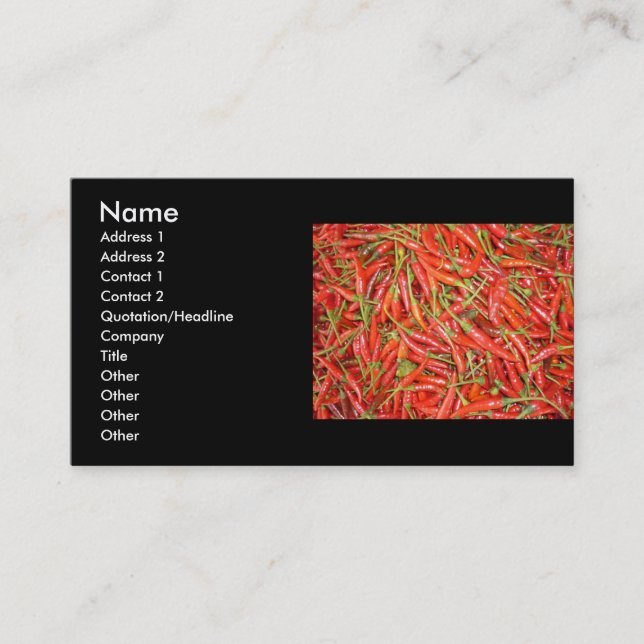 i chilli business card (Front)