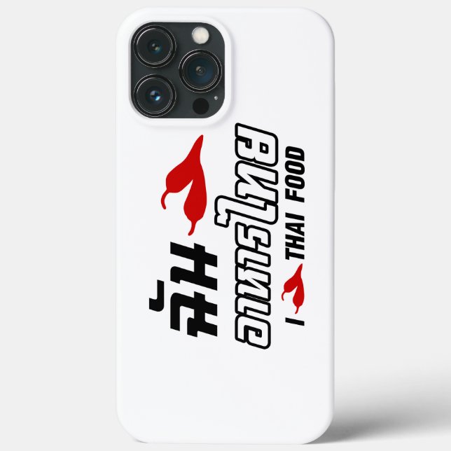 I Chilli (Love) Thai Food Case-Mate iPhone Case (Back)