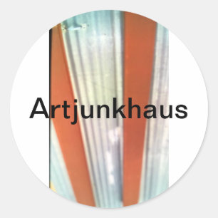 "I-Chinati" Marfa I-Ching Hankamer Artjunkhaus fun Classic Round Sticker