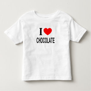 I ❤️ CHOCOLATE I LOVE CHOCOLATE I HEART CHOCOLATE TODDLER T-Shirt