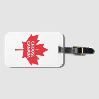I Choose Canada Luggage Tag