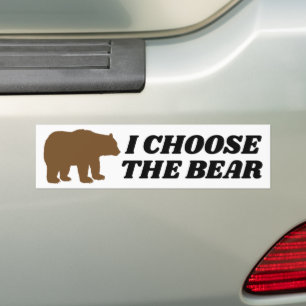 I Choose The Bear Feminism 4B Feminist Bumper Sticker
