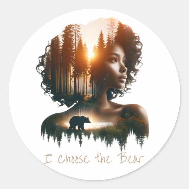 I Choose the Bear Sticker (Front)