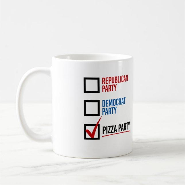 I choose the Pizza Party - -  Coffee Mug (Left)