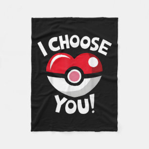 I Choose You Funny Valentines Day Love Heart Boys  Fleece Blanket