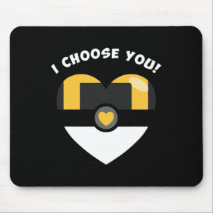 I Choose You Valentine's Video Game Parody Mouse Pad
