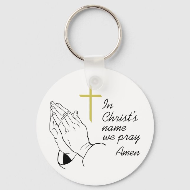I Christ's Name Key Ring (Front)