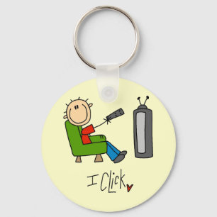 I Click T-shirts and Gifts Key Ring