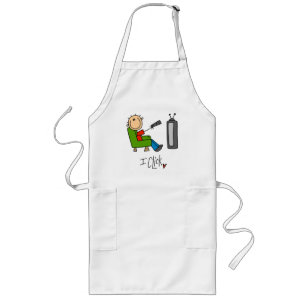 I Click T-shirts and Gifts Long Apron