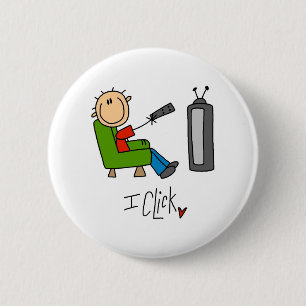 I Click TV 6 Cm Round Badge