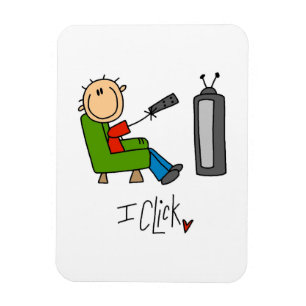 I Click TV Addict Magnet