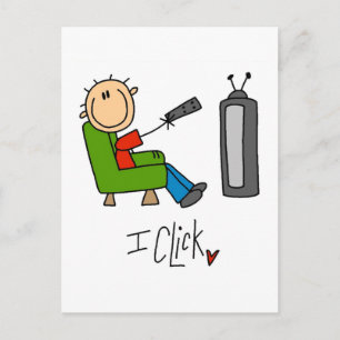 I Click TV Addict T-shirts and Gifts Postcard