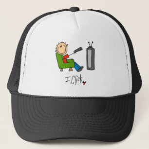 I Click TV Addict T-shirts and Gifts Trucker Hat