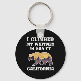 I Climbed Mount Whitney California 14505 Ft Key Ring