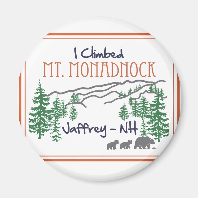 I Climbed Mt. Monadnock Magnet (Front)