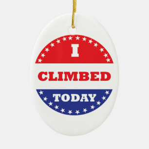 I Climbed Today Ceramic Tree Decoration