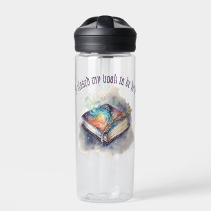 I closed my book to be here water bottle