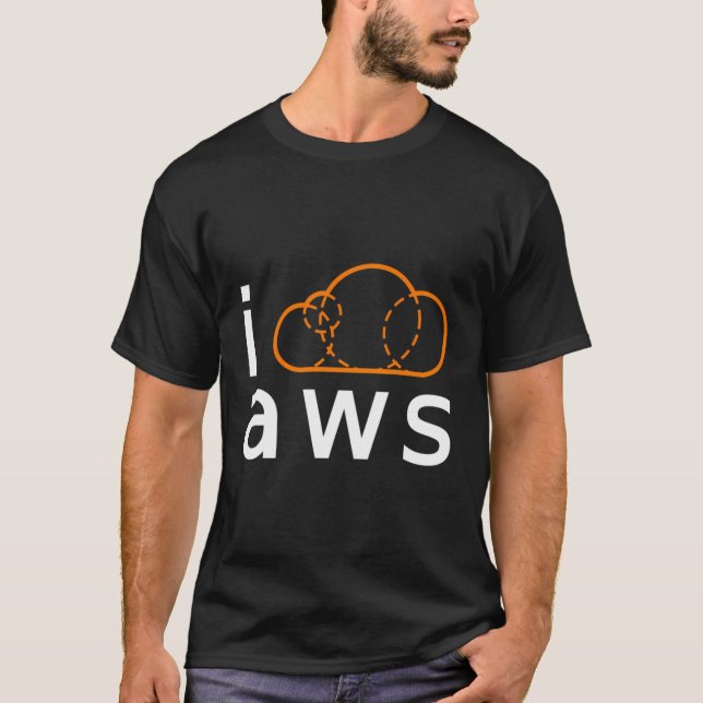 I Cloud Aws Microservices Guru Design T-Shirt (Front)
