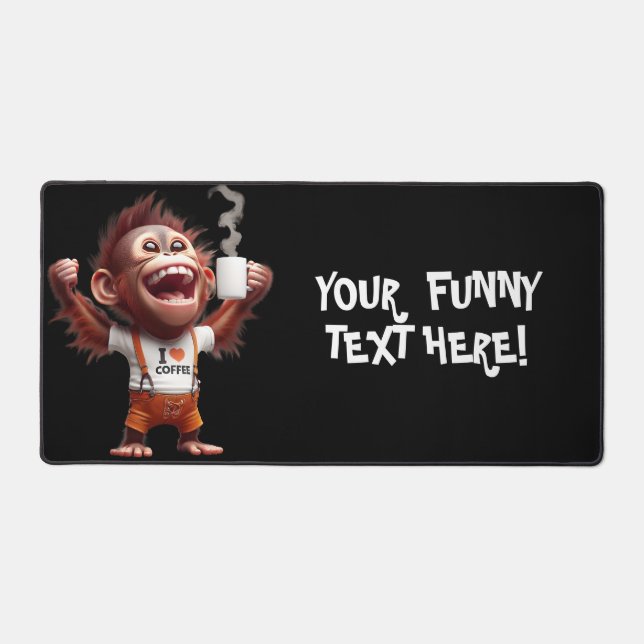 I ♥ Coffee Desk Mat (Front)