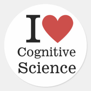 I ❤️ Cognitive Science for Students/Faculty CUSTOM Classic Round Sticker