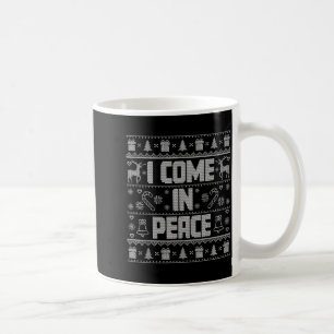 I Come In Peace Couple Matching Ugly Christmas Swe Coffee Mug
