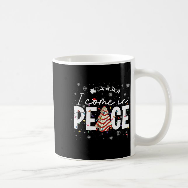 I Come In Peace Couple Matching Ugly Christmas Swe Coffee Mug (Right)