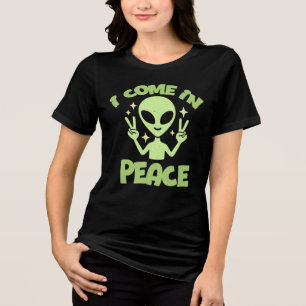 I Come in Peace Graphic Tri-Blend Shirt