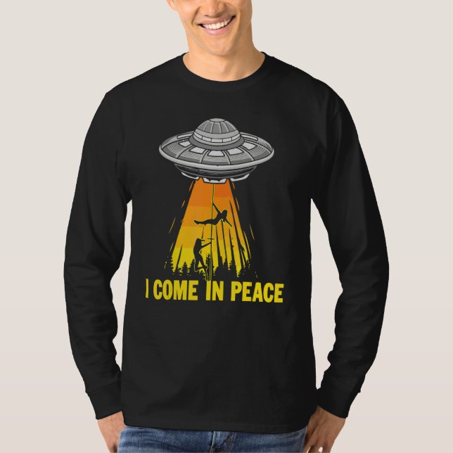 I Come In Peace  I'm Peace Apparels  Couple's Matc T-Shirt (Front)