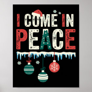I Come In Peace I'm Peace Funny Matching Couple Ch Poster