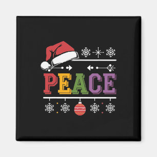 I Come In Peace - I'm Peace Xmas Matching Couples Magnet