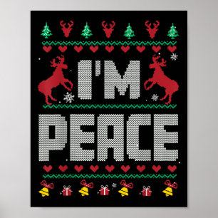 I Come In Peace - I'm Peace Xmas Matching Couples  Poster