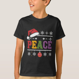 I Come In Peace - I'm Peace Xmas Matching Couples T-Shirt