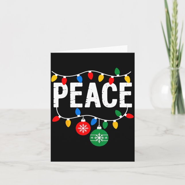 I Come In Peace Matching Family Christmas Couple  Card (Front)