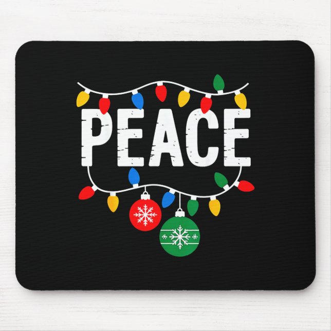 I Come In Peace Matching Family Christmas Couple  Mouse Pad (Front)