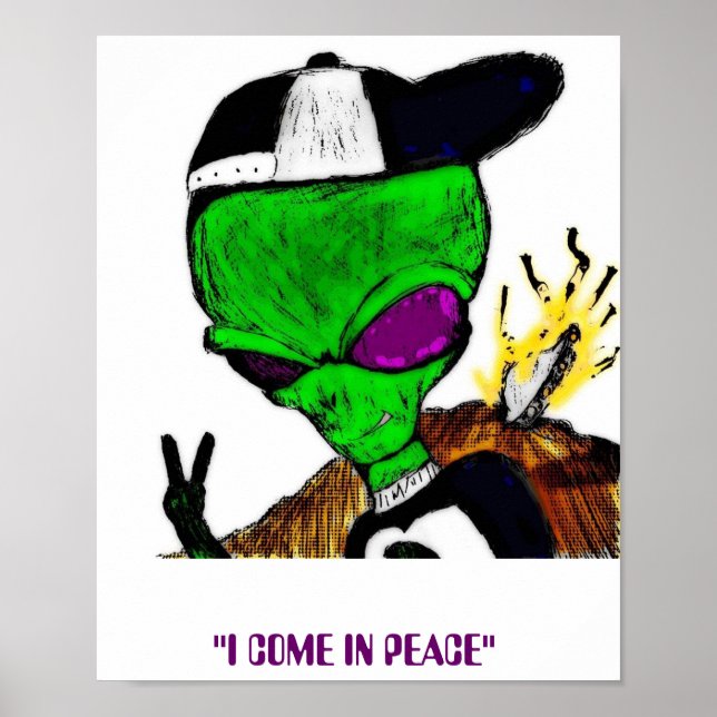 I COME IN PEACE POSTER (Front)