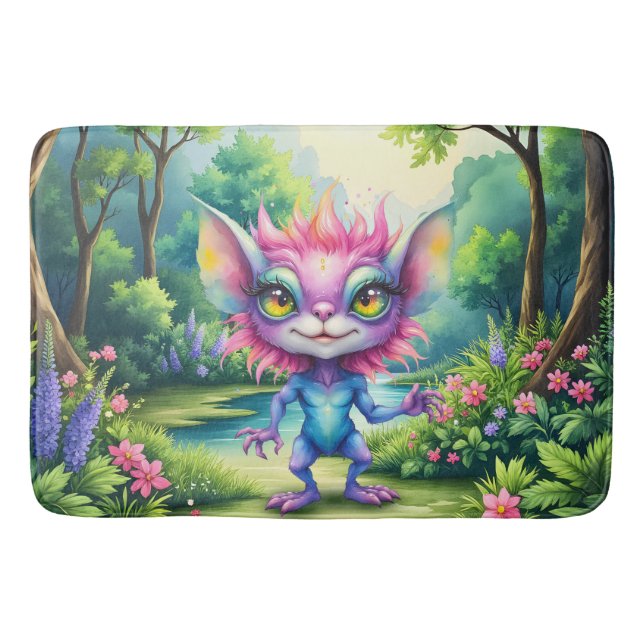 I Come in Peace… Probably.  Bath Mat (Front)