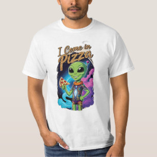 “I Come in Pizza” instead of “Peace T-Shirt