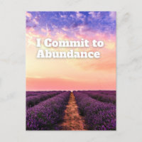 I Commit to Abundance Prosperity Affirmation Quote