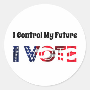 I Control My Future - I Vote Classic Round Sticker